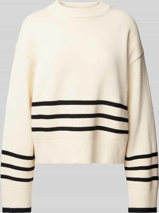 Ecoalf Strickpullover mit gerippten Abschl&uuml;ssen Modell LANYU in Offwhite, Gr&ouml;&szlig;e L