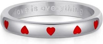 Mantra Love Is Everything Ring in Silver at Nordstrom, Size 8