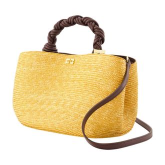 Ganni Bou Top Handle Bag - Yellow