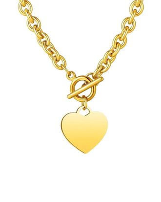 Liv Oliver 18K Heart Charm Necklace