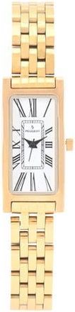 Peugeot 14K Gold-Plated Rectangular Stainless Steel Bracelet Watch- 35x18MM at Nordstrom