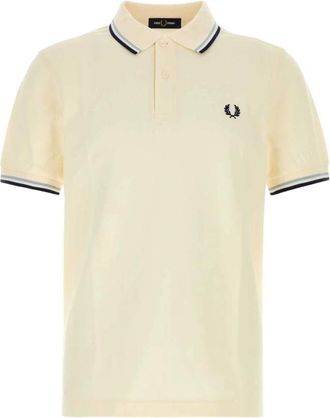 Fred Perry Cr&egrave;me piqu&eacute; poloshirt - Heren - Polos - Geel - L - Tops