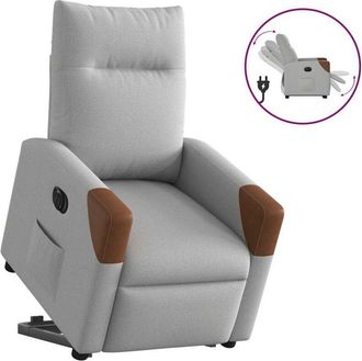 vidaXL Vidaxl - Sill&oacute;n El&eacute;ctrico Reclinable Elevable De Tela Gris Nube