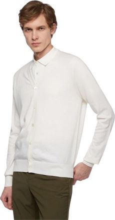 Brooks Brothers Katoen en Kasjmier Vest - Heren - Vesten - Wit - L - Katoen - Truien & Vesten