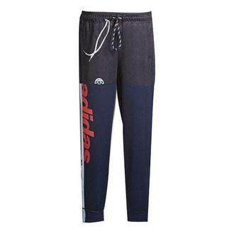 adidas Mens adidas originals x alexander wang Crossover Contrast Color Stitching Lacing Sports Pants/Trousers/Joggers Black DT9487