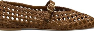 Stuart Weitzman Prim Woven Ballerina Mary Jane