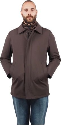 People of Shibuya Bruine Gewatteerde Winterjas - Heren - Zomerjassen - Bruin - 2XL - Nylon - Jassen