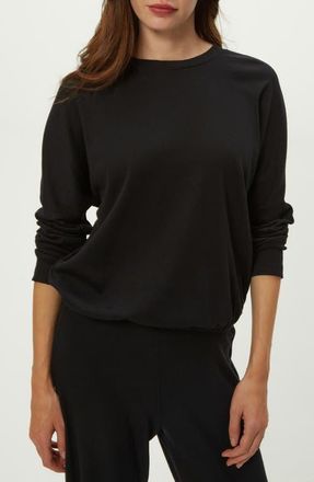 Michael Stars Kaley Long Sleeve Cotton & Modal T-Shirt in Black at Nordstrom, Size X-Small