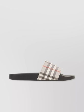 Burberry synthetic leather slides