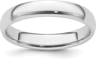Diamond2Deal Platinum 4mm Lightweight Comfort-Fit Wedding Band Ring