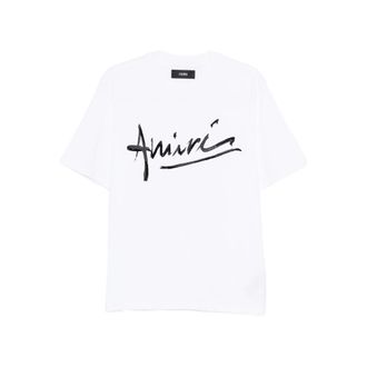Amiri Script Crew-neck Short-sleeve T-shirt