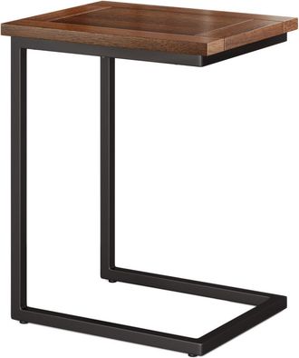 Simpli Home Skyler 16In Solid Mango/Metal Industrial C Side Table