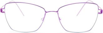 Lindberg Femke 75 rectangle-frame glasses - women - Titanium - 51 - Purple