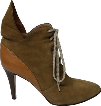 Chlo&eacute; Chloe Gibbon 90 Boots in Brown Suede