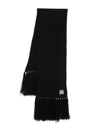 Amiri Sciarpa con ricamo - Nero