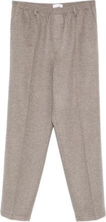 Cellar Door Kasjmier broek met elastische tailleband - Bruin