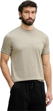 Karl Lagerfeld Katoenen T-shirt - Heren - T-shirts - Groen - L - Katoen - Tops