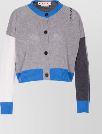 Marni cashmere ribbed cropped cardigan
