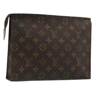 Louis Vuitton Pre-owned Clutches, female, Brown, Size: ONE SIZE Pre-owned Vintage Monogram Pouch