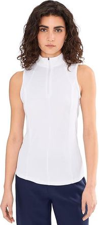 Callaway Sleeveless Rib Play Polo Womens Clothing Brilliant White : 2XL (Womens 18-20), Elastane/Polyester