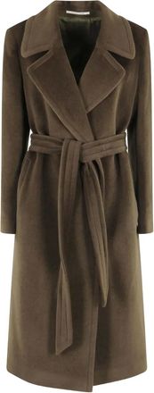 Tagliatore Molly tie-waist coat - Green