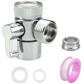 OEM Deviatore Per Doccia A 3 Vie G1/2 M22 X M24, Adattatore Per Soffione Doccia Per Raccordo A T, Componenti Per Sistema Deviatore Per Rubinetto Cucina/ba