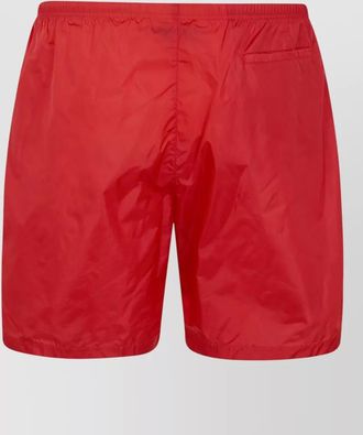 Palm Angels curved logo swim shorts back pocket