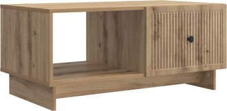 vidaXL Mesa De Caf&eacute; Roble Artisan 90 X 50 X 40 Cm Madera De Ingenier&iacute;a Vidaxl