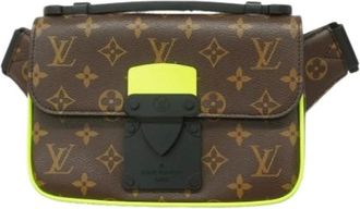 Louis Vuitton Pre-owned Belt Bags, male, Brown, Size: ONE SIZE Pre-owned S Lock Sling Bag