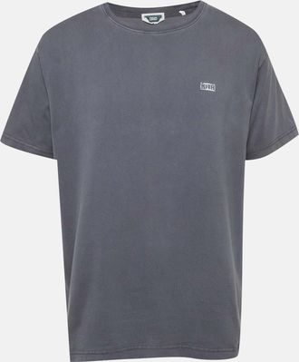 Kith Grey Logo Print Jersey Crewneck T-Shirt