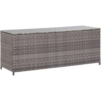 vidaXL Baule da Giardino Grigio 120x50x60 cm in Polyrattan - Vidaxl