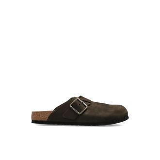 Birkenstock Schoenen, Heren, Bruin, 39 EU, Leer, Boston Wire Buckle