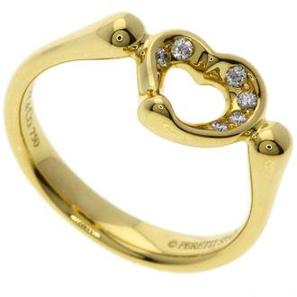 Tiffany & Co. Open Heart Yellow Gold (18K) Band Ring (Pre-Owned)