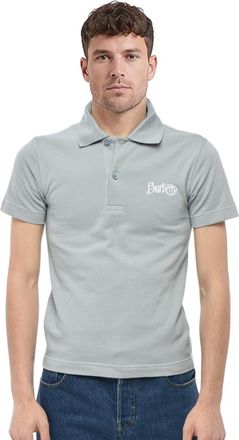 Burberry Grey Shirt Collar Polo