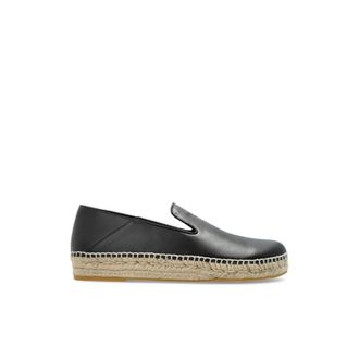 Balmain Espadrilles, male, Black, Size: 12 US Smooth Leather Espadrilles