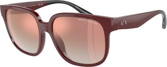 A|X Armani Exchange AX4136SU 82986F Womens Sunglasses Burgundy Size 56