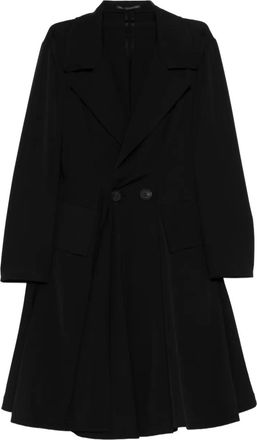 Yohji Yamamoto Jas met gekerfde revers - Zwart