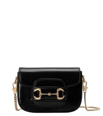 Gucci Black Horsebit 1955 Micro Crossbody Bag