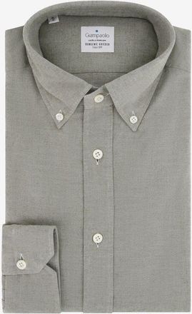 Giampaolo Langarm-Hemd aus Baumwollflanell