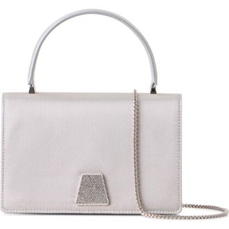Akris Mini Alice Top Handle Bag in Light Silver Metalic at Nordstrom