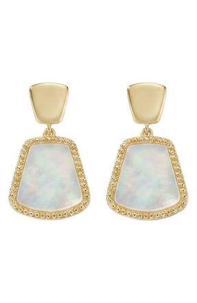 Argento Vivo Mother-of-Pearl Drop Earrings in Gold at Nordstrom
