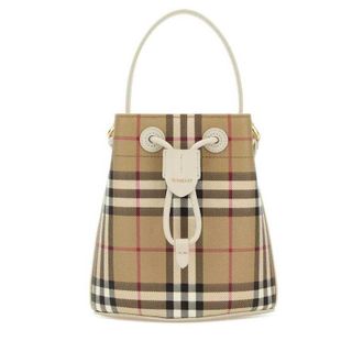 Burberry Printed Canvas Bucket Bag Soap Borse A Secchiello