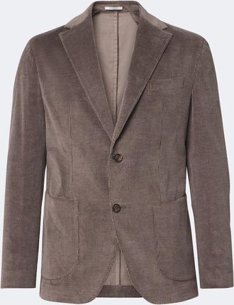 Eleventy Cotton and cashmere corduroy blazer