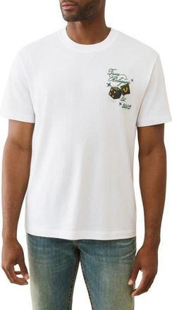 True Religion Dice Graphic T-Shirt in Optic White at Nordstrom, Size Xxx-Large