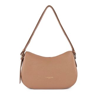 Lancaster Shoulder Bags, female, Brown, Size: ONE SIZE Sac besace Zipp&eacute; M Dune