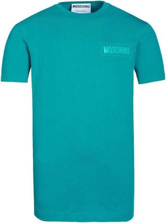 Moschino Heren Patch Logo T-Shirt (Groen)
