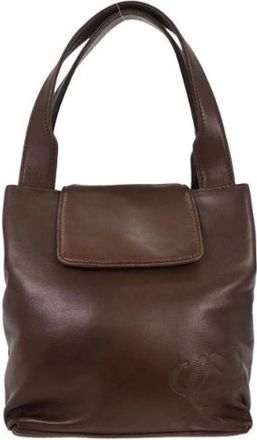 Loewe Pre-owned Handbags, female, Brown, Size: ONE SIZE Pre-owned Leather Handbag