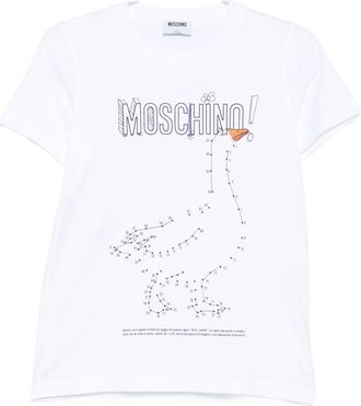 Moschino Playful Graphic Silk and Nylon Top
