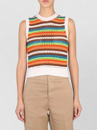 Department Five striped wool tank top