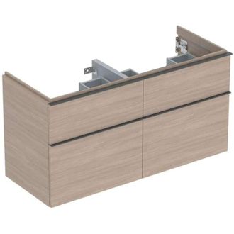 Keramag Keramag - Geberit Icon Mueble Bajo Lavabo Para Lavabo Doble, 4 Cajones